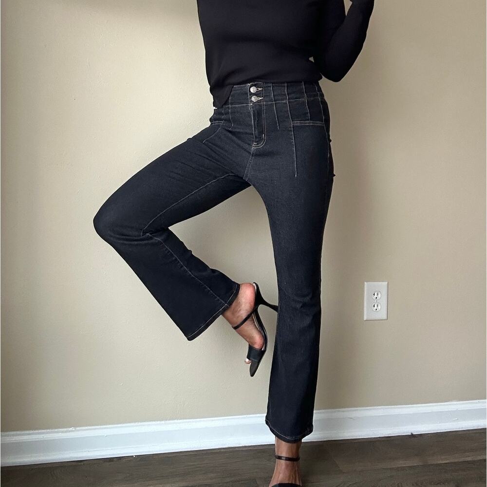 Y2K Style Pocketless Bootcut Stretch Jeans Size 6